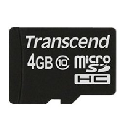 Transcend TS4GUSDC10 memoria flash 4 GB MicroSDHC NAND Classe 10
