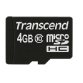 Transcend TS4GUSDC10 memoria flash 4 GB MicroSDHC NAND Classe 10