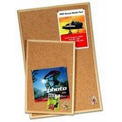 Lebez 1173 bulletin board Brown Corkwood