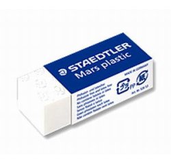 Staedtler Mars plastic mini eraser White