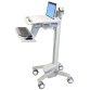Ergotron StyleView EMR Laptop Cart, SV40 Aluminium, Gris, Blanc Ordinateur portable Panier multimédia