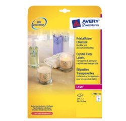 Avery L7783-25 etichetta per stampante Trasparente