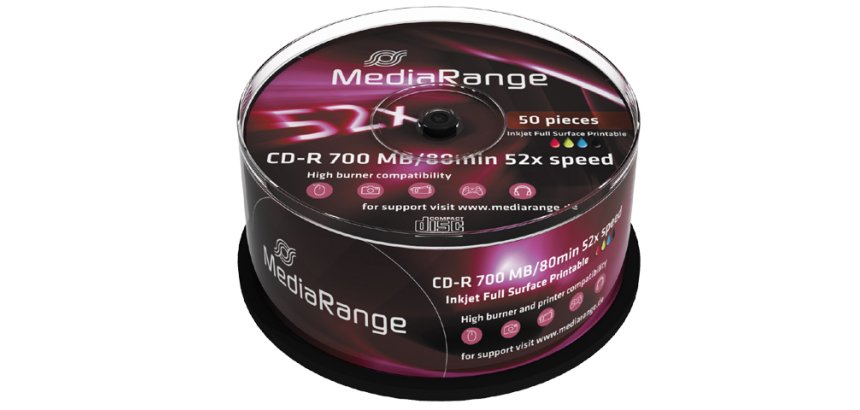 MediaRange MR208 Blank CD CD-R 700 MB 52x 50 piece(s)
