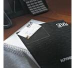 Porte-cartes de visite tarifold 3l adhésif 105x60mm ouverture grand côté 10 unités