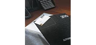 Porte-cartes de visite tarifold 3l adhésif 105x60mm ouverture grand côté 10 unités