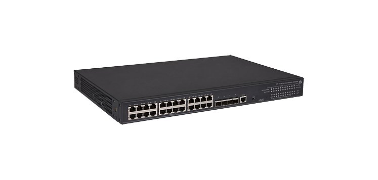 HPE 5130-24G-PoE+-4SFP+ (370W) EI Géré L3 Gigabit Ethernet (10/100/1000) Connexion Ethernet, supportant l'alimentation via ce port (PoE) 1U Noir