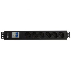 WP WPN-PDU-I02-06 unità di distribuzione dell'energia (PDU) 6 presa(e) AC 1.5U Nero