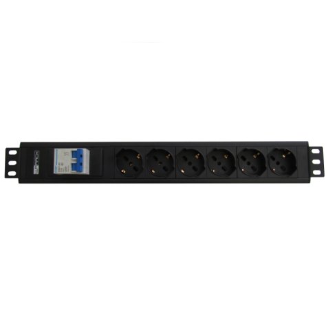 WP WPN-PDU-I02-06 unità di distribuzione dell'energia (PDU) 6 presa(e) AC 1.5U Nero