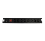 WP WPN-PDU-I05-08 power distribution unit (PDU) 8 AC outlet(s) 1.5U Black