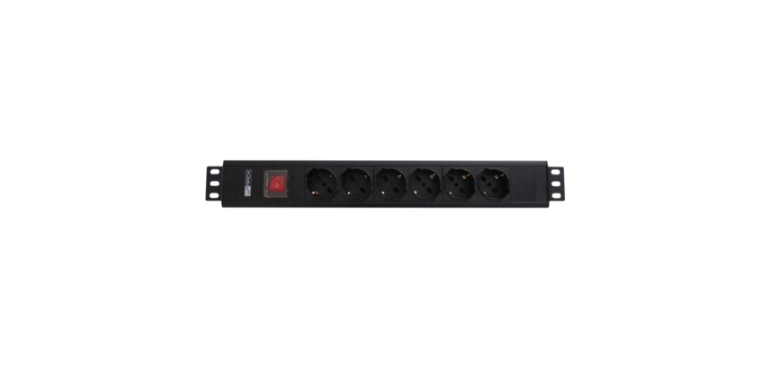 WP WPN-PDU-I01-06 power distribution unit (PDU) 6 AC outlet(s) 1.5U Black