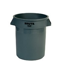 Collecteur Brut rond capacité 75,7 Litres en polyéthylène - D49,5 cm, Hauteur 58,1 cm Gris