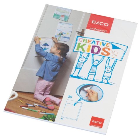 Bloc dessin elco a4 25 feuilles adhésives repositionnables
