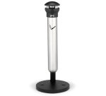 Cendrier sur base Infinity, rond, argent / noir