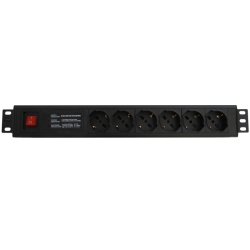 WP WPN-PDU-I06-06 surge protector Black 6 AC outlet(s) 250 V