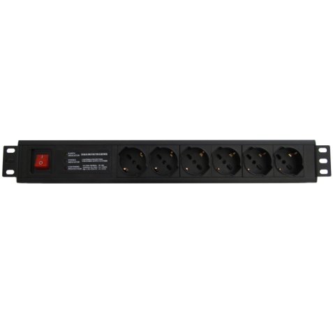 WP WPN-PDU-I06-06 surge protector Black 6 AC outlet(s) 250 V