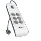 Belkin BSV604ca2m Blanc 6 sortie(s) CA 2 m
