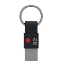 Clé usb emtec 3.1 nano ring t100 32go vitesse lecture 80mb/s écriture 20mb/s coloris noir/argent