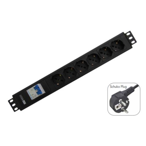 WP WPN-PDU-G02-12 prolunghe e multiple 2 m 12 presa(e) AC Nero
