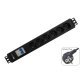 WP WPN-PDU-G02-12 prolunghe e multiple 2 m 12 presa(e) AC Nero
