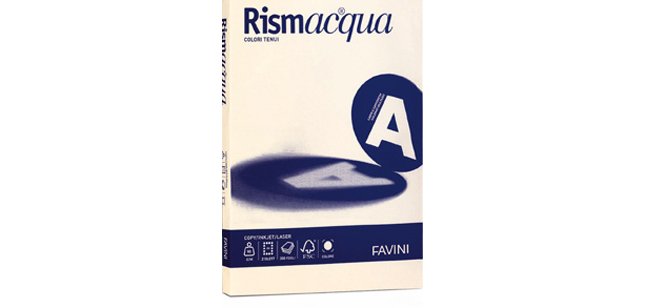 Carta Rismacqua - A4 - 140 gr - avorio 110 - Favini - conf. 200 fogli