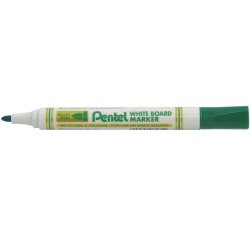 Marqueur pentel effaçable tableau blanc pointe ogive tracé 2mm encre faible odeur et lumineuse coloris vert