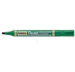 Marqueur permanent pentel pointe biseautee moyenne      2,3/4,5mm encre faible odeur  coloris vert