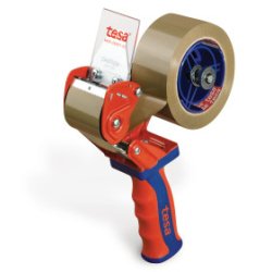 Dévidoir Comfort en métal manuel réglable pour rubans adhésifs - Dimensions : L6 x H22 x P22 cm