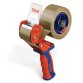 Dévidoir Comfort en métal manuel réglable pour rubans adhésifs - Dimensions : L6 x H22 x P22 cm