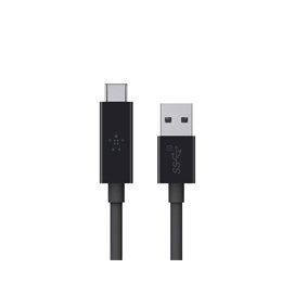 Belkin USB-A - USB-C, 0.9m cable USB USB 3.2 Gen 2 (3.1 Gen 2) 0,9 m USB A USB C 10 Gbit/s Negro