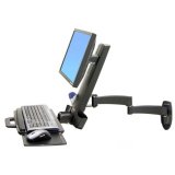 Ergotron 200 Series Combo Arm 61 cm (24") Mur Noir