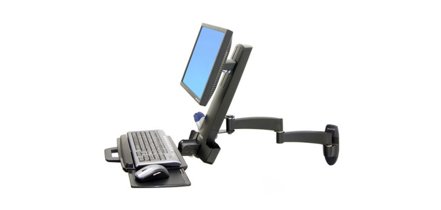 Ergotron 200 Series Combo Arm 61 cm (24") Mur Noir
