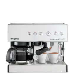 MAGIMIX Combiné Expresso 11423 Chrome Mat
