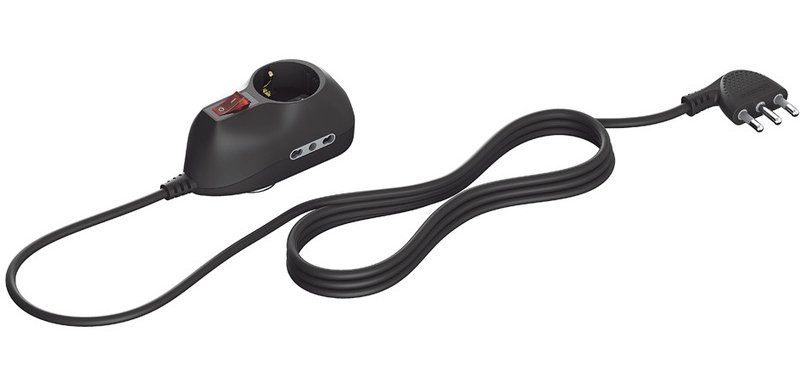 bticino 3693GB prolunghe e multiple 3 presa(e) AC Nero