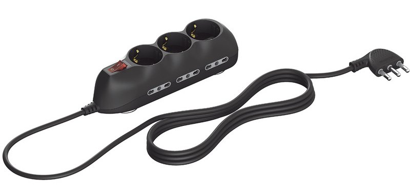 bticino 3699GB prolunghe e multiple 9 presa(e) AC Nero