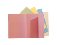 Chemises dossier 1 rabat latéral Exacompta 24 x 32 cm coloris pastel - Paquet de 100