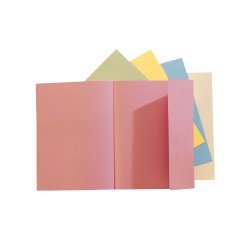 Chemises dossier 1 rabat latéral Exacompta 24 x 32 cm coloris pastel - Paquet de 100