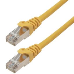 MCL 2m Cat6a S/FTP câble de réseau Jaune S/FTP (S-STP)