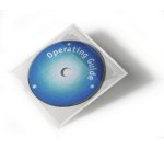 Pochette autoadhésive POCKETFIX CD/DVD, transparent