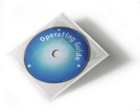 Pochette autoadhésive POCKETFIX CD/DVD, transparent