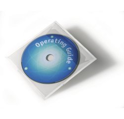 Pochette autoadhésive POCKETFIX CD/DVD, transparent