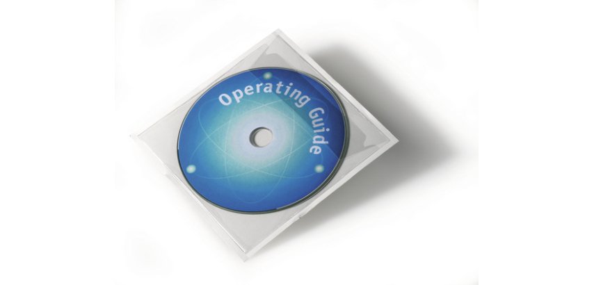 Pochettes adhésives pour CD/DVD Durable PocketFix- Sachet 10