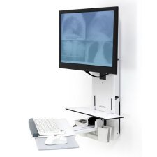 Ergotron 61-080-062 soporte para monitor 61 cm (24") Blanco Pared