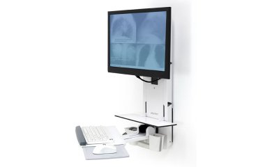 Ergotron 61-080-062 soporte para monitor 61 cm (24") Pared Blanco