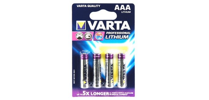 Varta 4x AAA Lithium Single-use battery