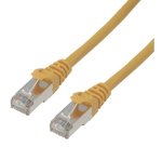 MCL 5m Cat6a F/UTP câble de réseau Jaune F/UTP (FTP)