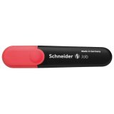 Surligneur schneider job pointe biseautee rechargeable avec maxx 660 refill station  resiste evaporation rouge