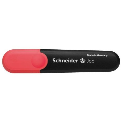 Surligneur schneider job pointe biseautee rechargeable avec maxx 660 refill station  resiste evaporation rouge