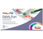 Pentel Fabric Fun Multicolore 15 pz