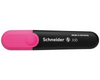 Surligneur schneider job pointe biseautee rechargeable avec maxx 660 refill station  resiste evaporation rose