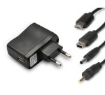 Hamlet Universal Kit alimentatore da parete per tablet e smartphone 4 in 1 con 4 connettori